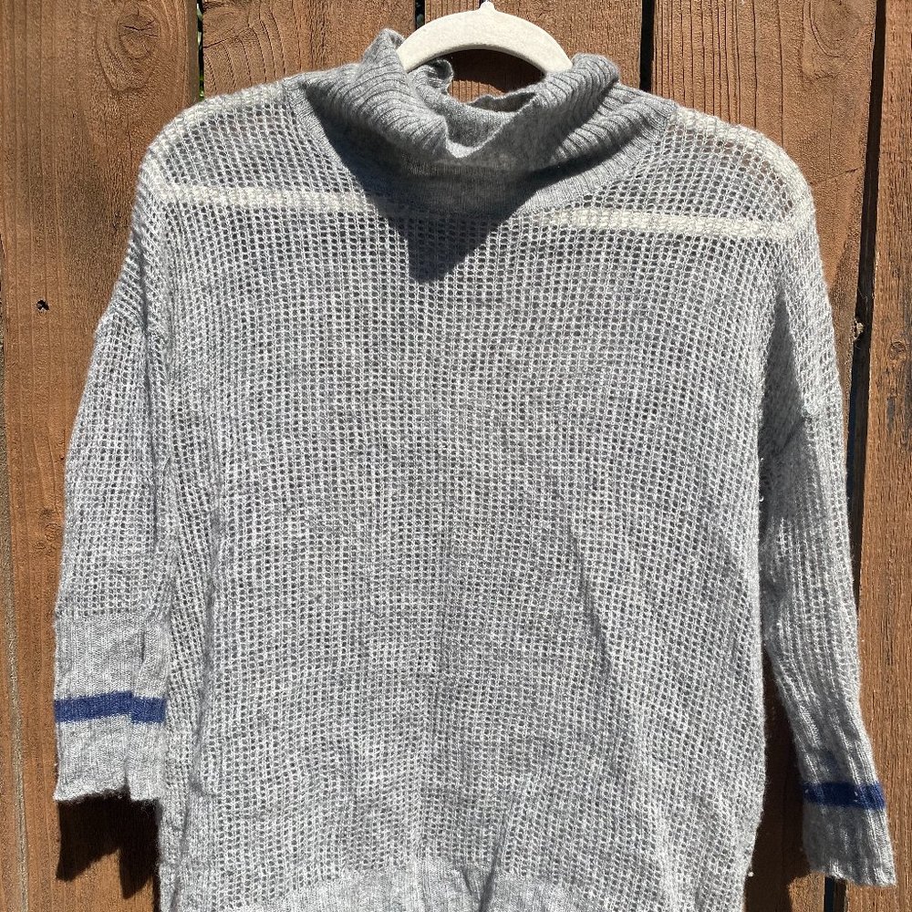 James Perse Cashmere Turtleneck, Grey, Size 1